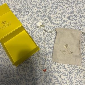 Selling Kendra Scott red heart necklace !